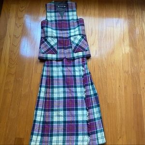 Clan Laird-Portch of Scotland wool skirt and vest